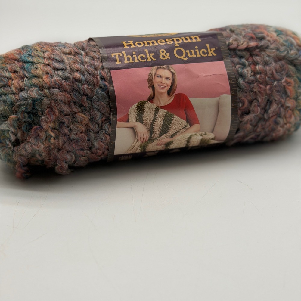 Lion Brand Homespun Thick & Quick Painted Desert 407 Super Bulky Yarn 8oz 160yd